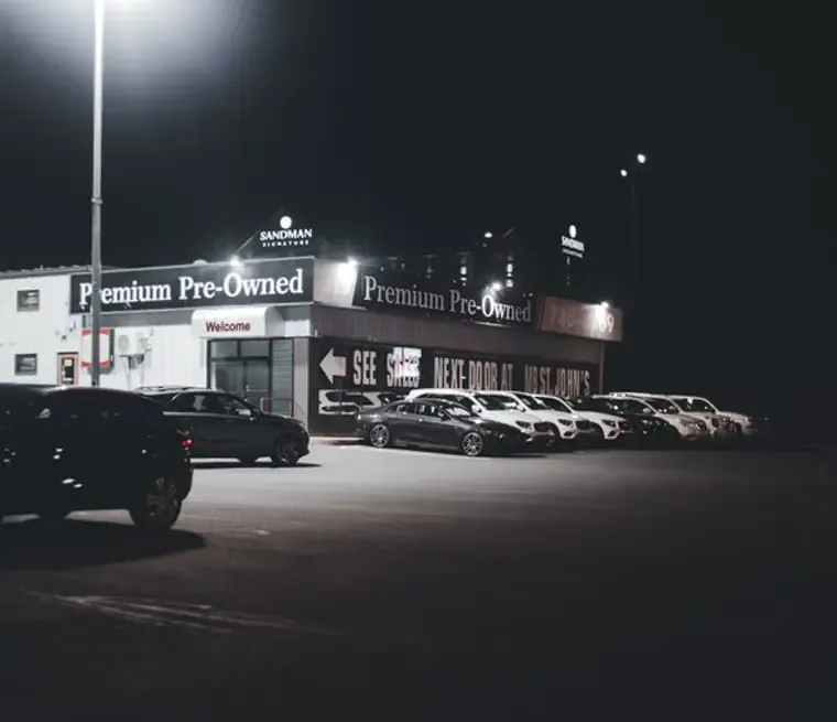 Illustrative automotive dealerships setting