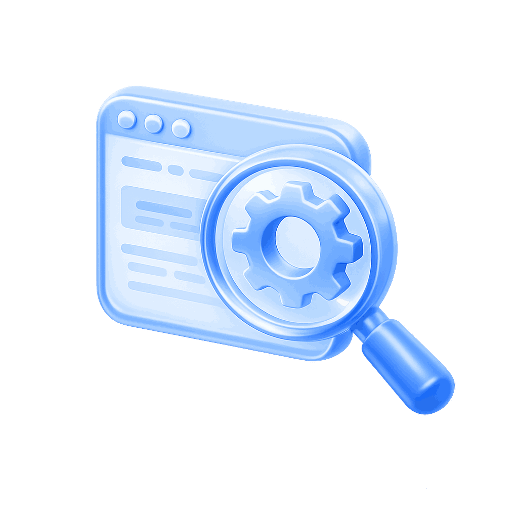 Icon representing technical monitoring setup and camera integration