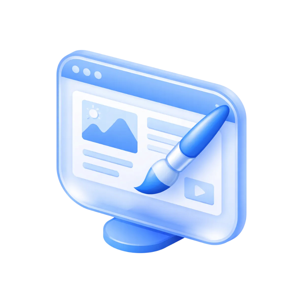 Icon representing site specific camera layout design