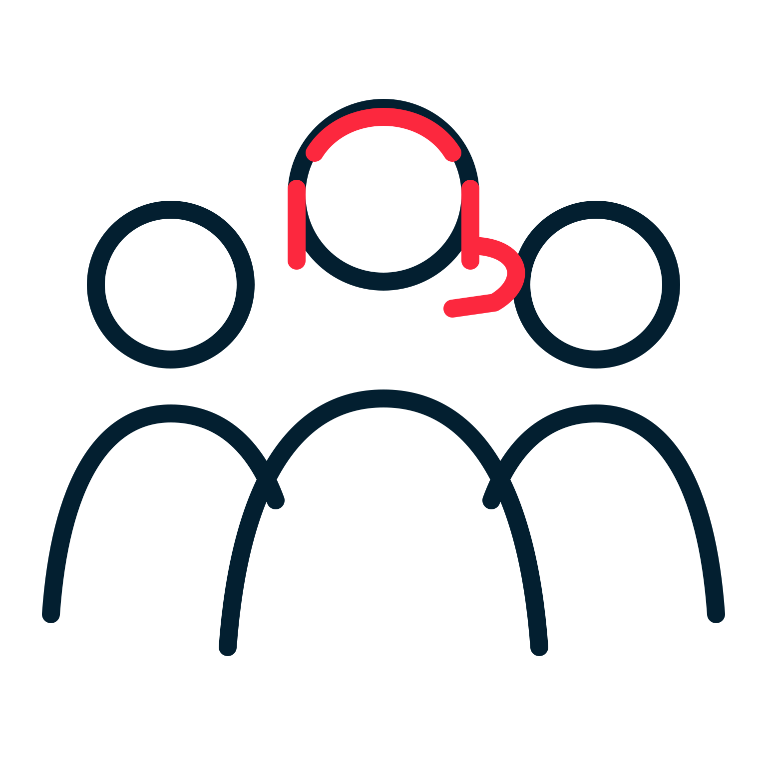 Icon representing a larger active bench of trained operators