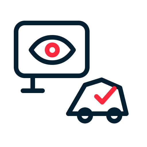 Icon representing faster police response driven by verified alarm video