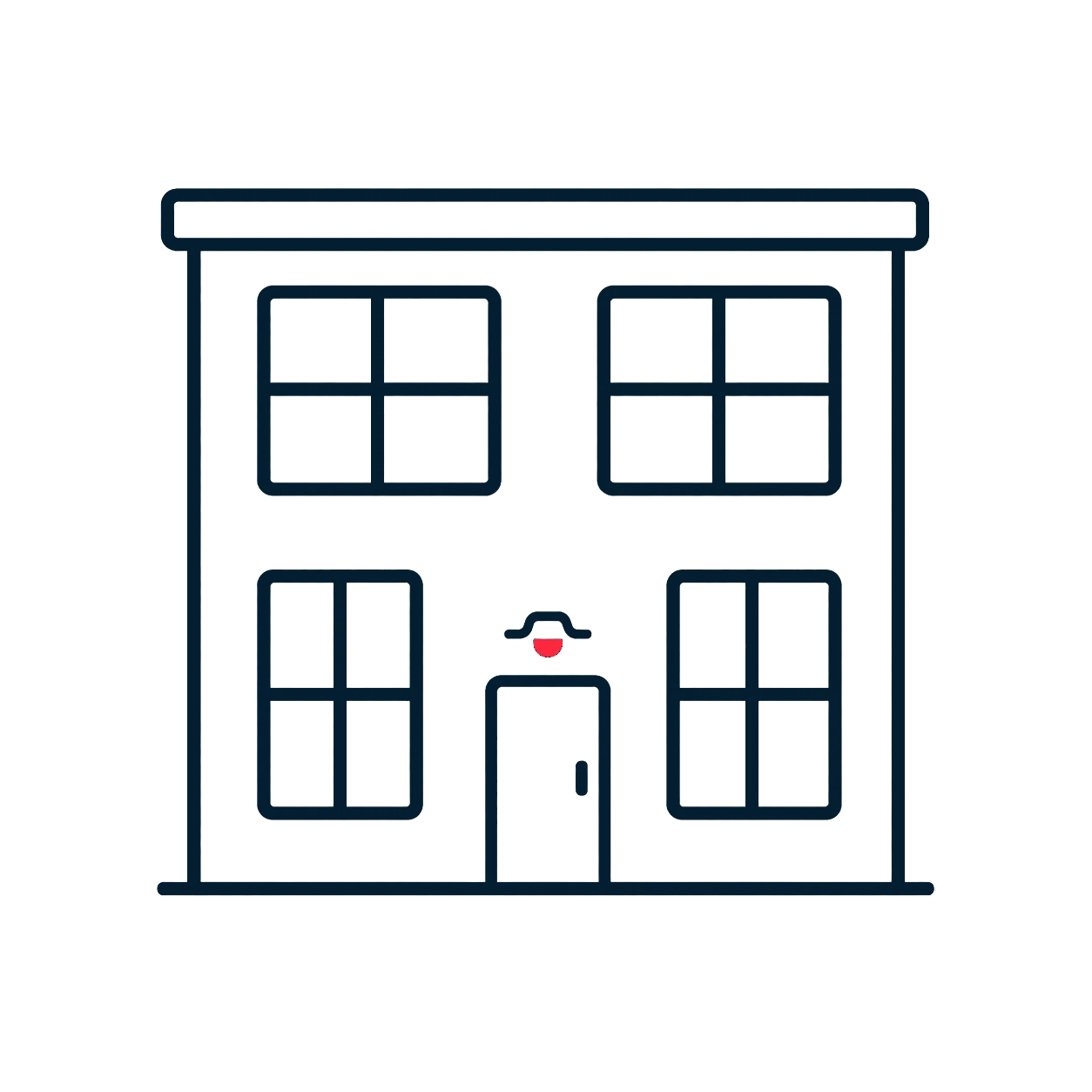 multi-family residential icon.