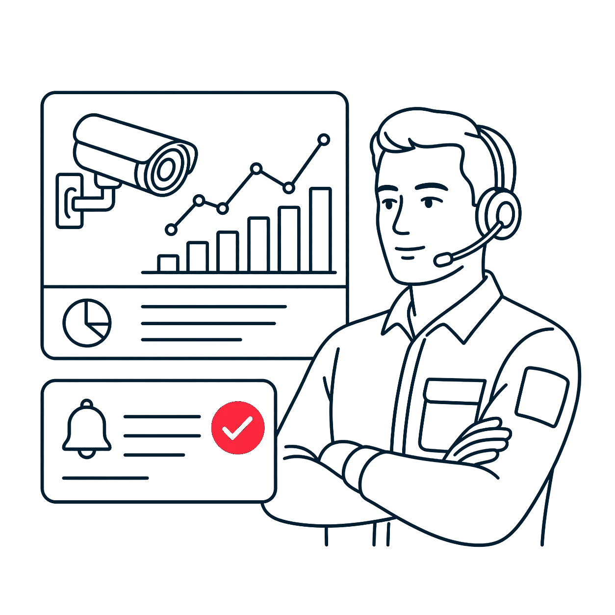 security analytics specialist at work