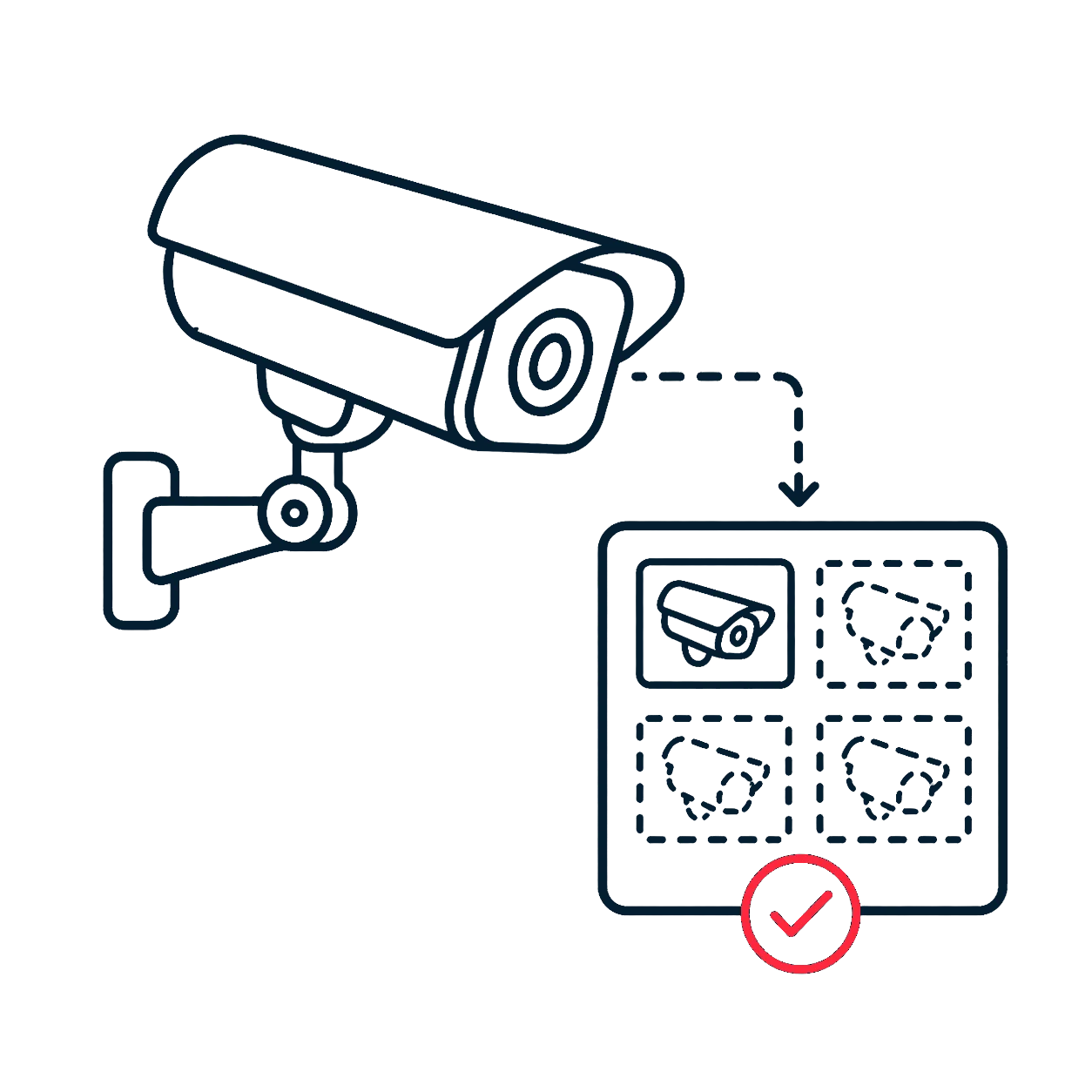 security camera pilot monitoring test