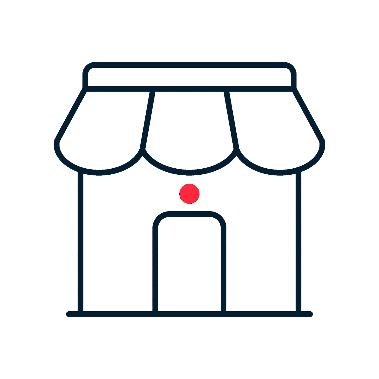 shopping centers icon.