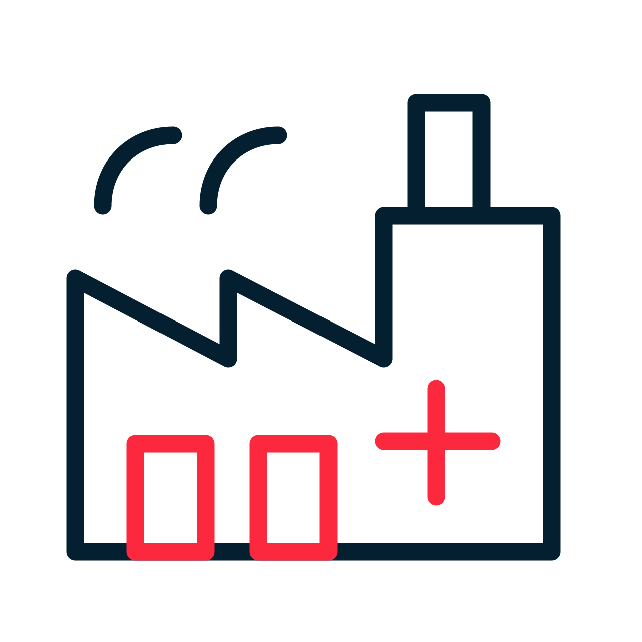 Icon representing Industrial and Manufacturing